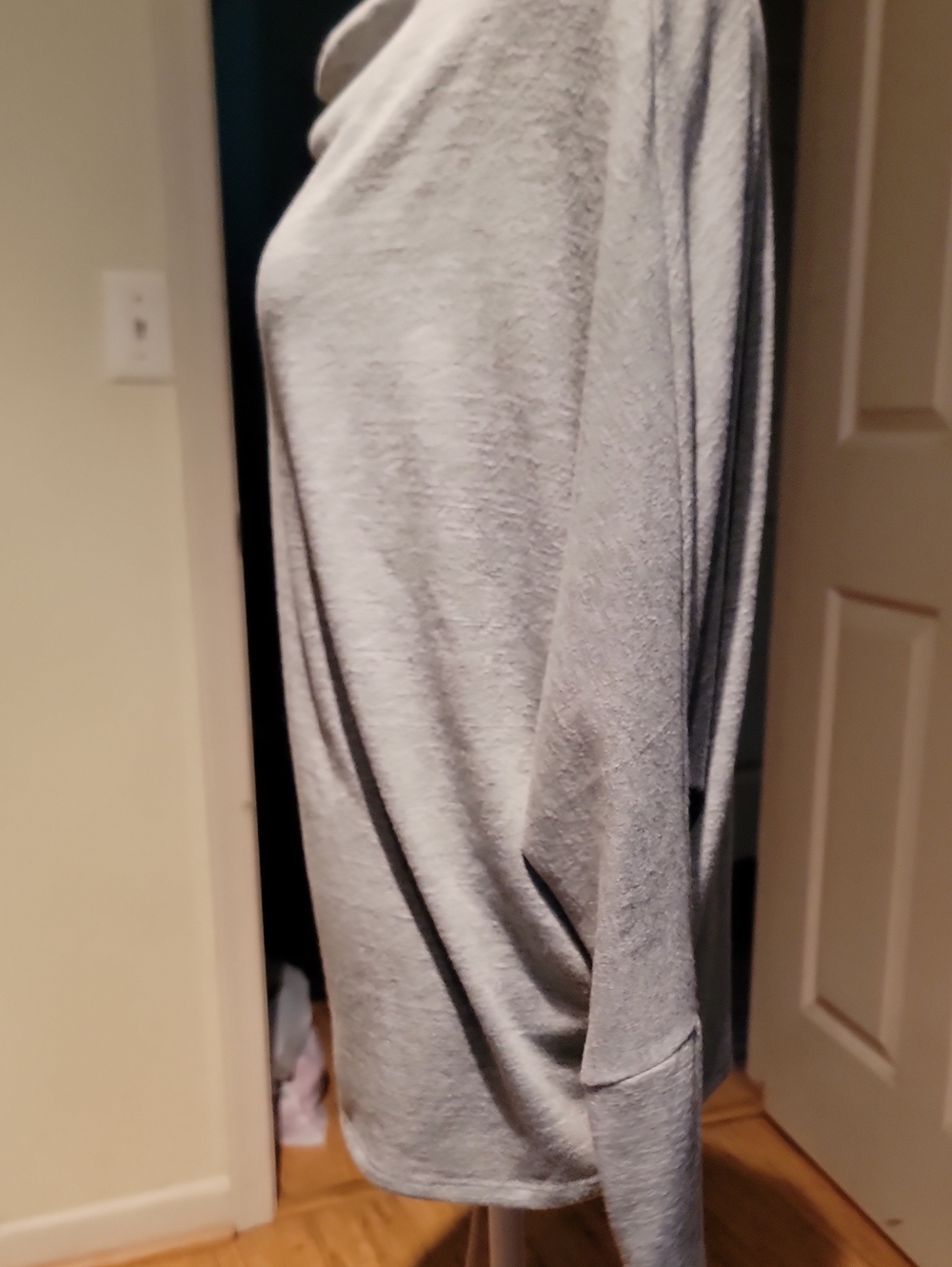 Six Fifty Light Gray Womens Boatneck Sweater - Picture 4 of 5
